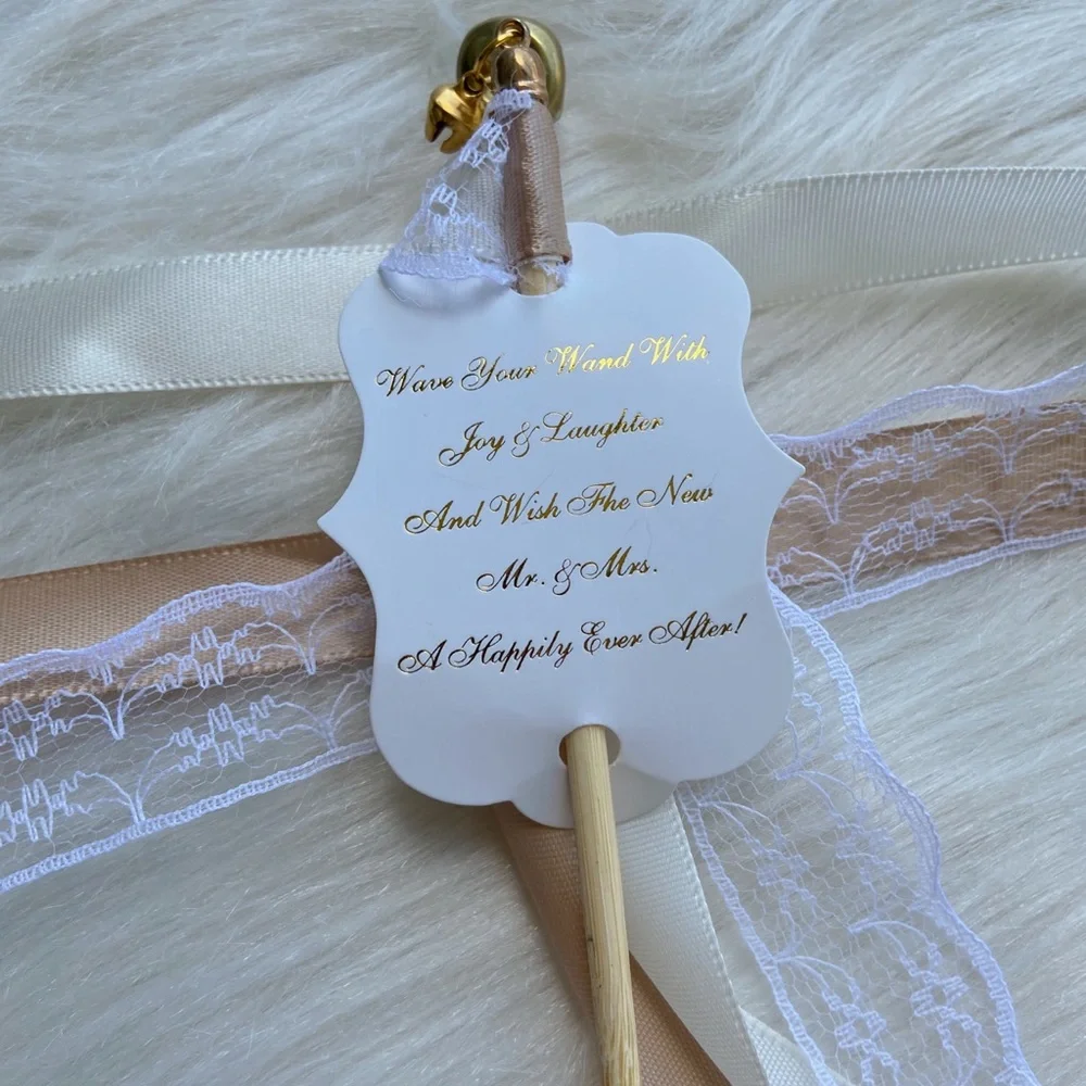 21 Handmade Wedding Send off Shakers with Bells Wedding Favors Lace Ribbon